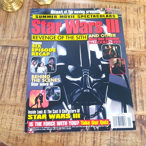 📚Blast at The Movies Presents Star Wars III Magazine 2005 Issue 1 📚 - Picture 1 of 12